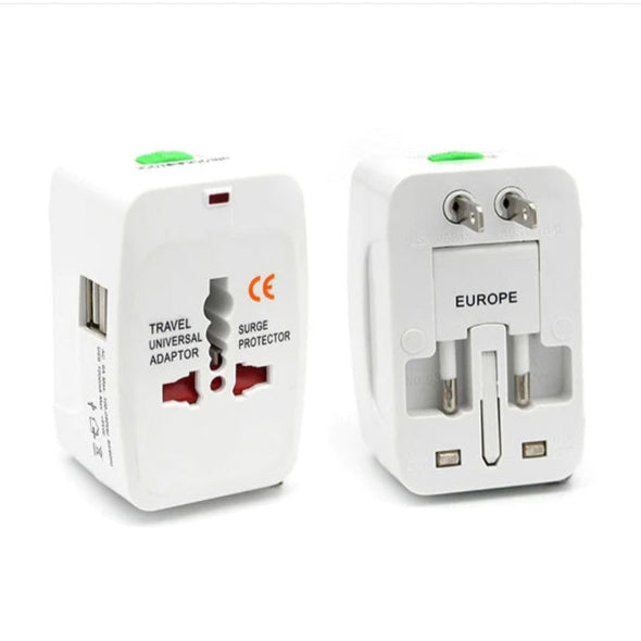 NarKen Universal 2USB Travel Adaptor-www.firsthelptech.ie