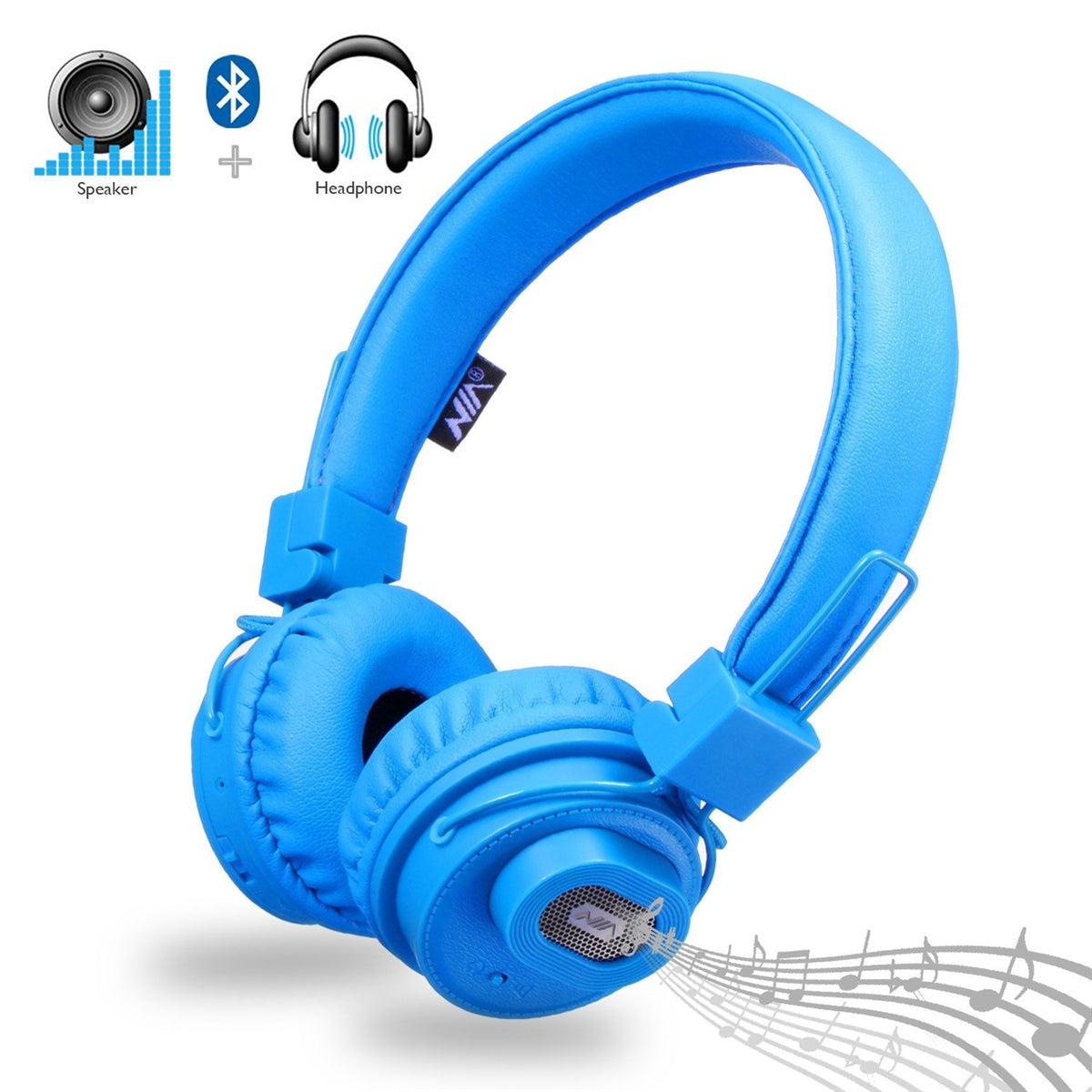 NIA-X5SP High Quality Stereo Wireless Bluetooth Headset Blue-Earphones & Headsets-First Help Tech