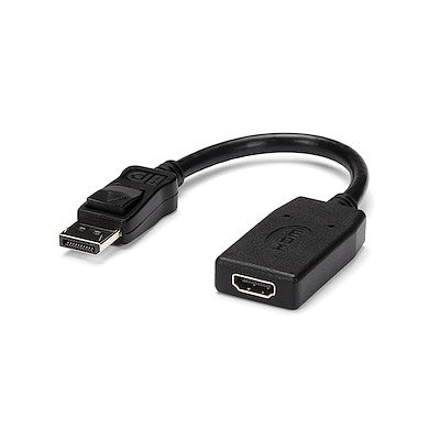 Displayport to HDMI Female Adapter 4K Black-www.firsthelptech.ie