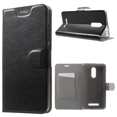 For Xiaomi Redmi 4/4X Wallet Case Black