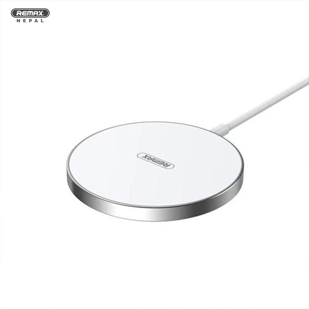 Remax RP-W37 Rezi Series 15W Zinc Alloy Magnetic Wireless Fast Charger (White)-Chargers-First Help Tech