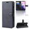 For OnePlus 7 / 6T Wallet Case Cover PU Leather Holder Card Slots Black
