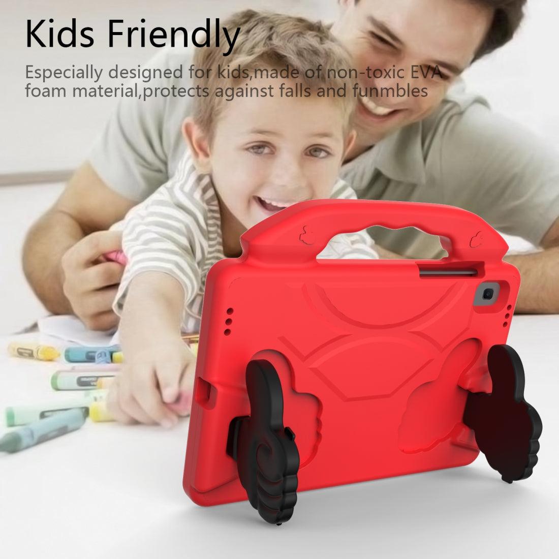 For Samsung Galaxy Tab A7 10.4 2020 Kids Friendly Case Shockproof Cover With Thumbs Up - Red-www.firsthelptech.ie