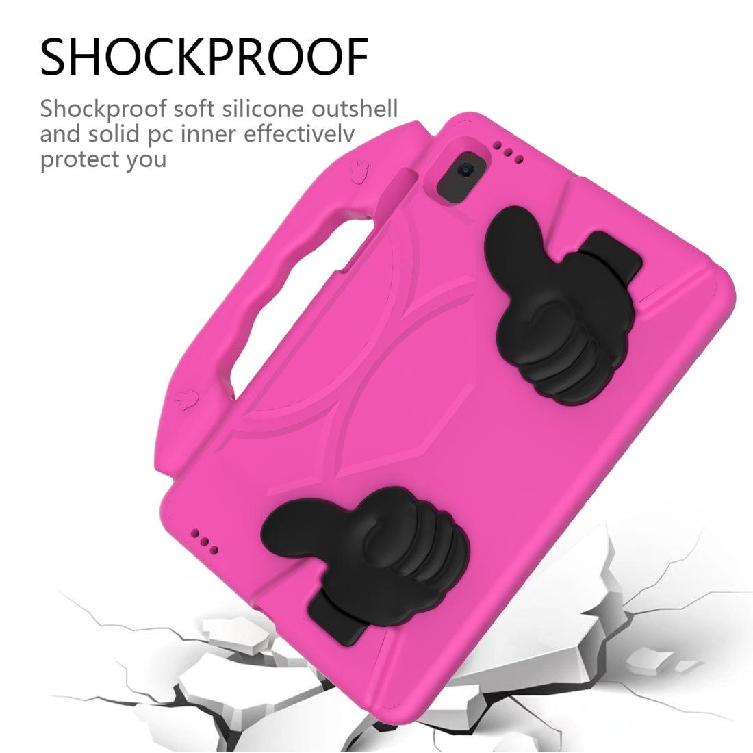 For Samsung Galaxy Tab A7 10.4 2020 Kids Friendly Case Shockproof Cover With Thumbs Up - Pink-Samsung Tablet Cases & Covers-First Help Tech