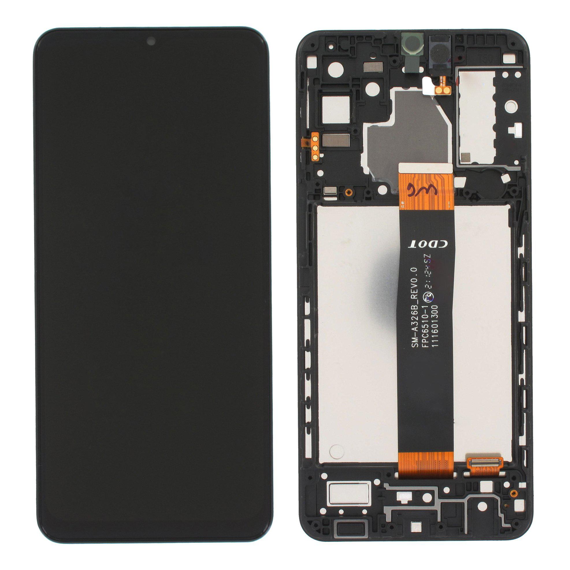 Screen Service Pack For Samsung Galaxy A32 5G A326 LCD Assembly With Frame - Black-Mobile Phone Parts-First Help Tech