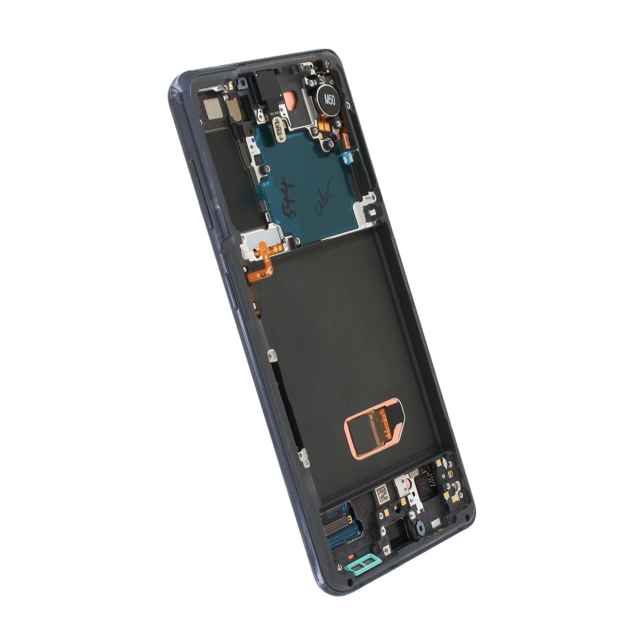 Screen Service Pack For Samsung Galaxy S21 5G G991 LCD Touch Screen Assembly With Frame - Grey-Mobile Phone Parts-First Help Tech