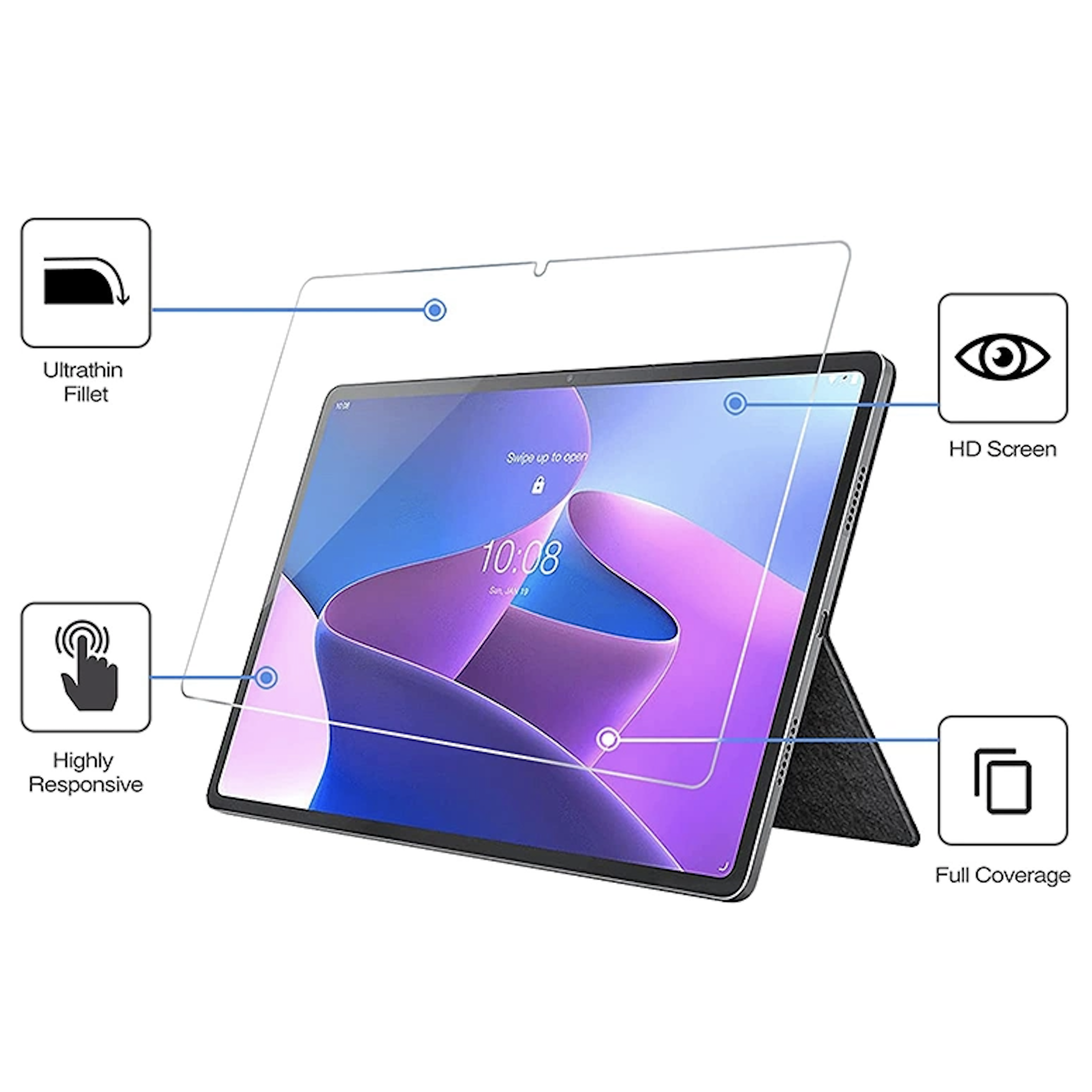 For Lenovo Tab P12 Pro Tempered Glass Screen Protector-First Help Tech
