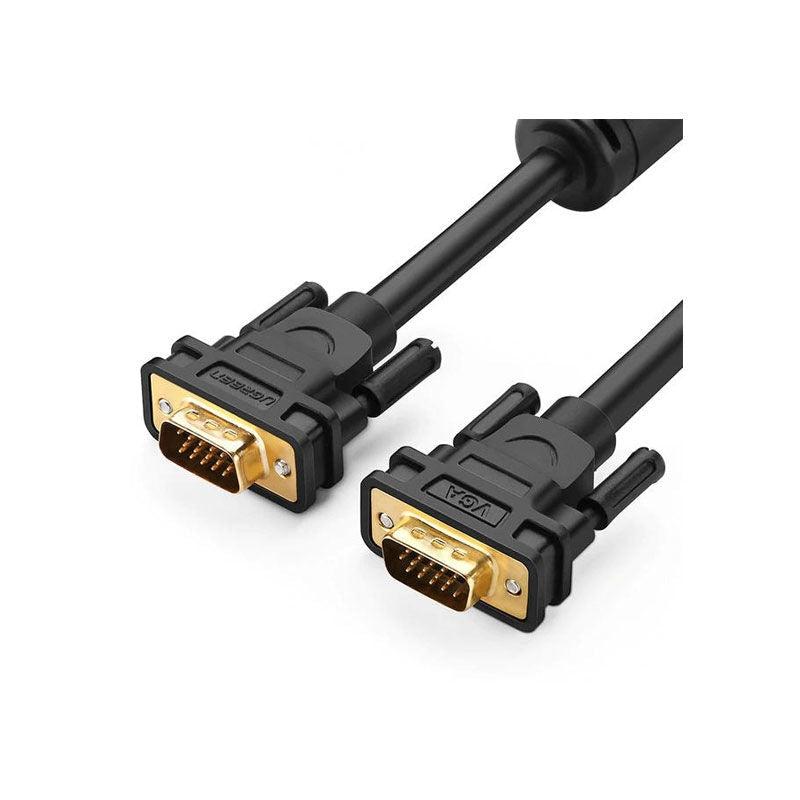 UGREEN 11630 VGA Male to Male Cable (1.5m) Black-Cables and Adapters-First Help Tech