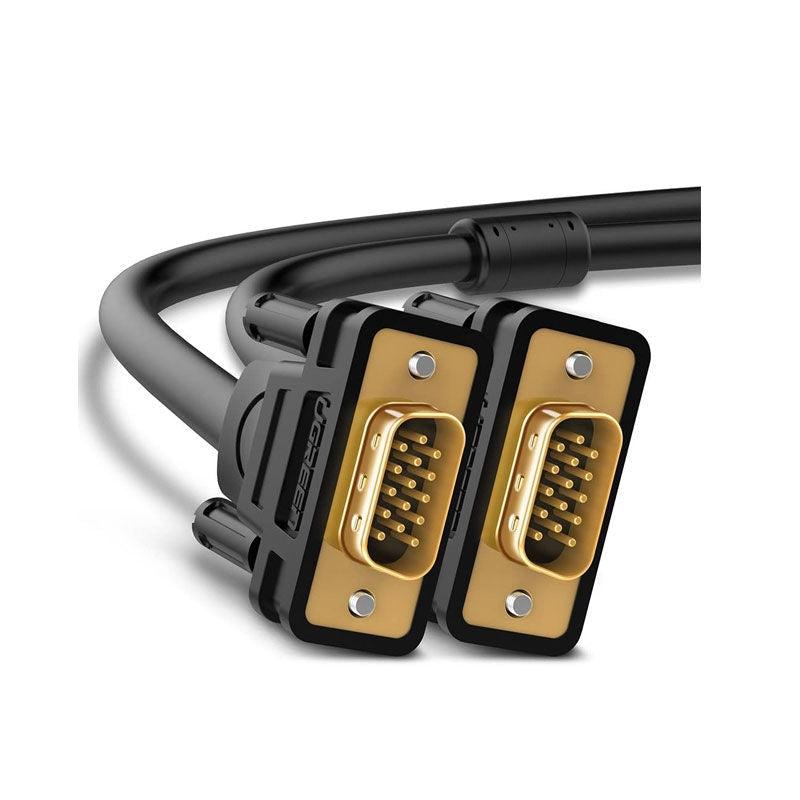 UGREEN 11630 VGA Male to Male Cable (1.5m) Black-Cables and Adapters-First Help Tech