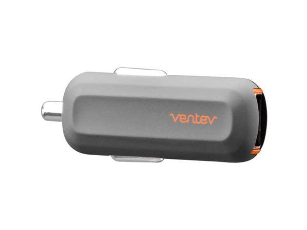 Ventev Dashport Single USB Rapid Car Charger 12W 2.4A Black-Car Accessories-First Help Tech