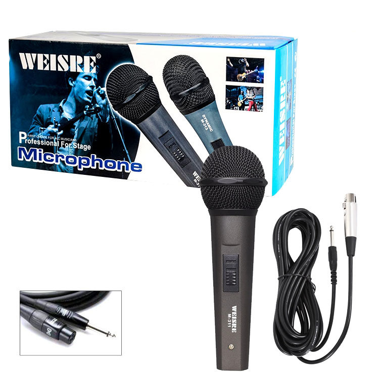 WEISRE M-2018 Professional Dynamic Wired Microphone-www.firsthelptech.ie