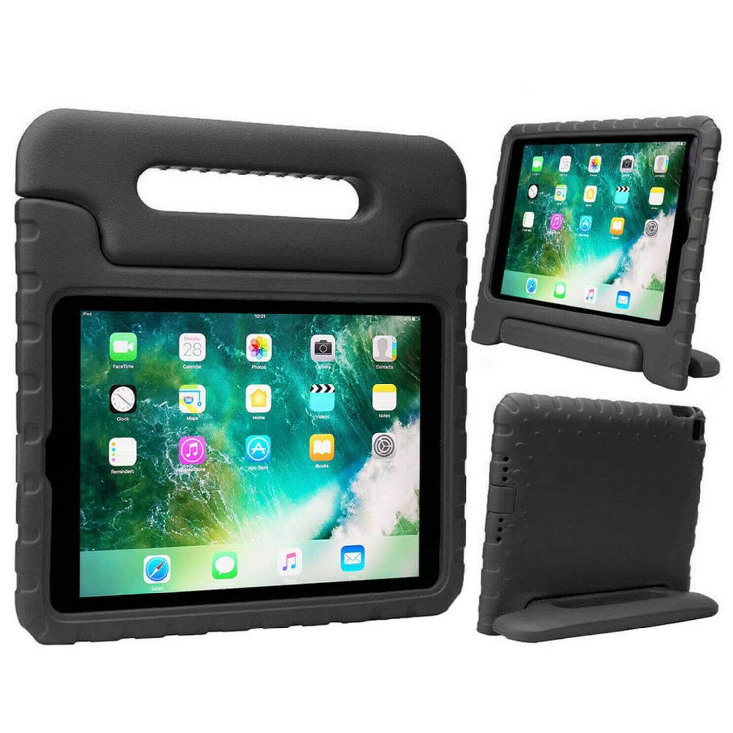 For Apple iPad Air 2019 Kids Case Shockproof Cover With Stand Black