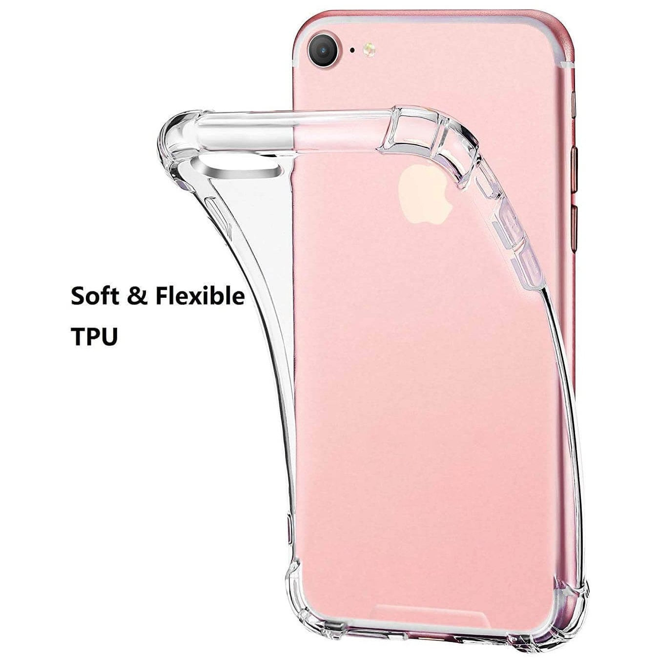 For Apple iPhone 7 / 8 Case Cover Clear ShockProof Soft TPU Silicone