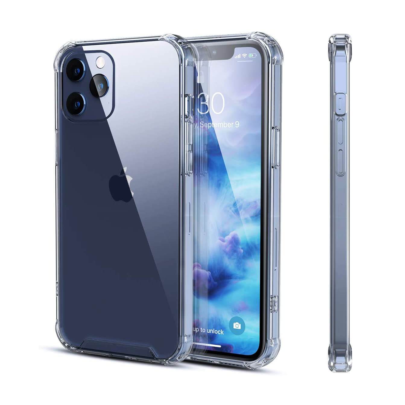 Clear Soft TPU Cover For Apple iPhone 12 Pro Max ShockProof Case