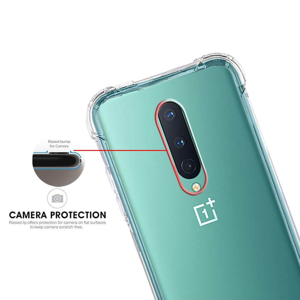 Clear Soft TPU Cover For OnePlus 8 ShockProof Case
