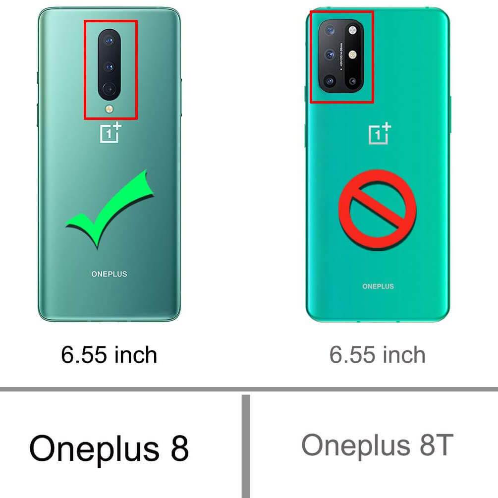 Clear Soft TPU Cover For OnePlus 8 ShockProof Case