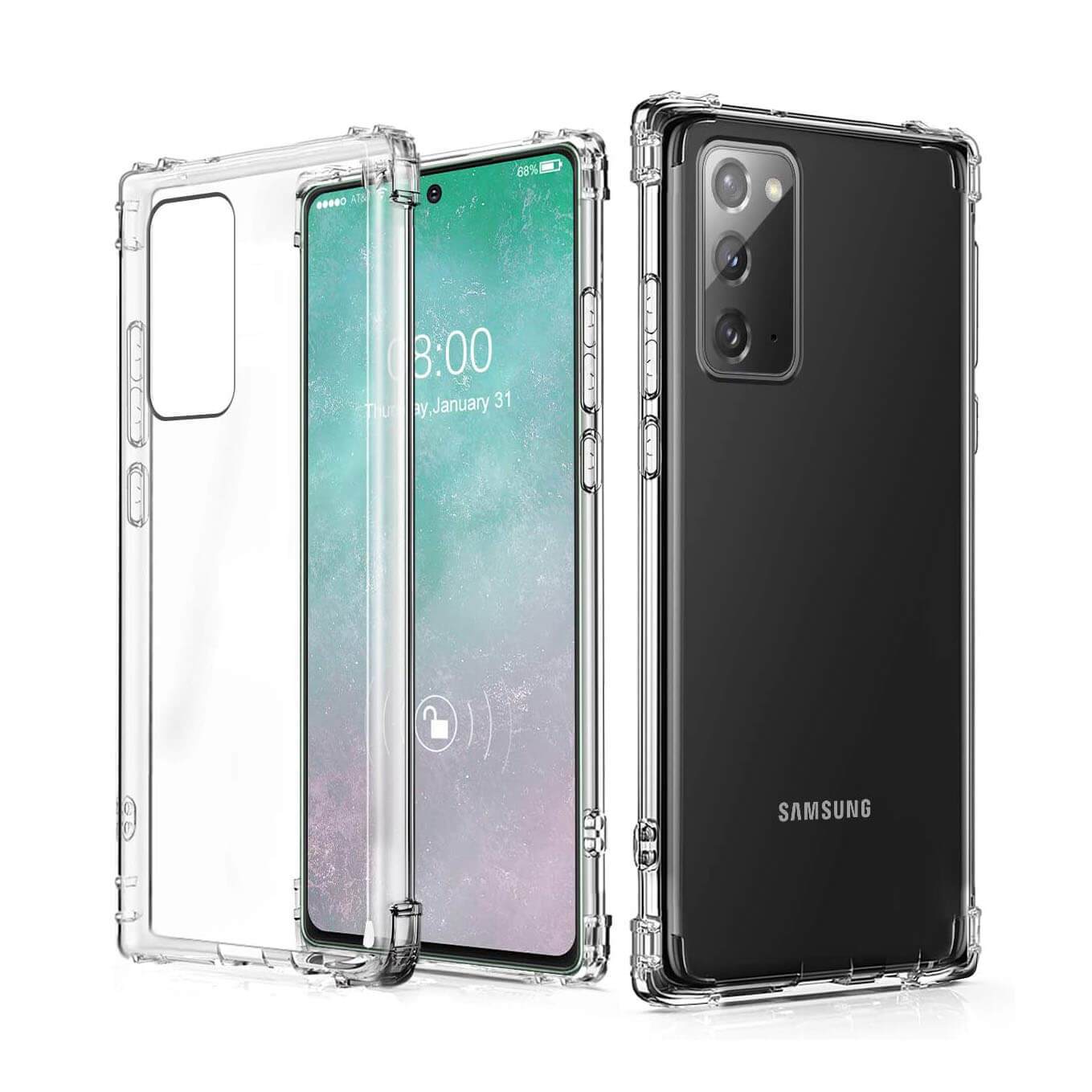 Clear Soft TPU Cover For Samsung Galaxy Note 20 / Note 20 5G ShockProof Case