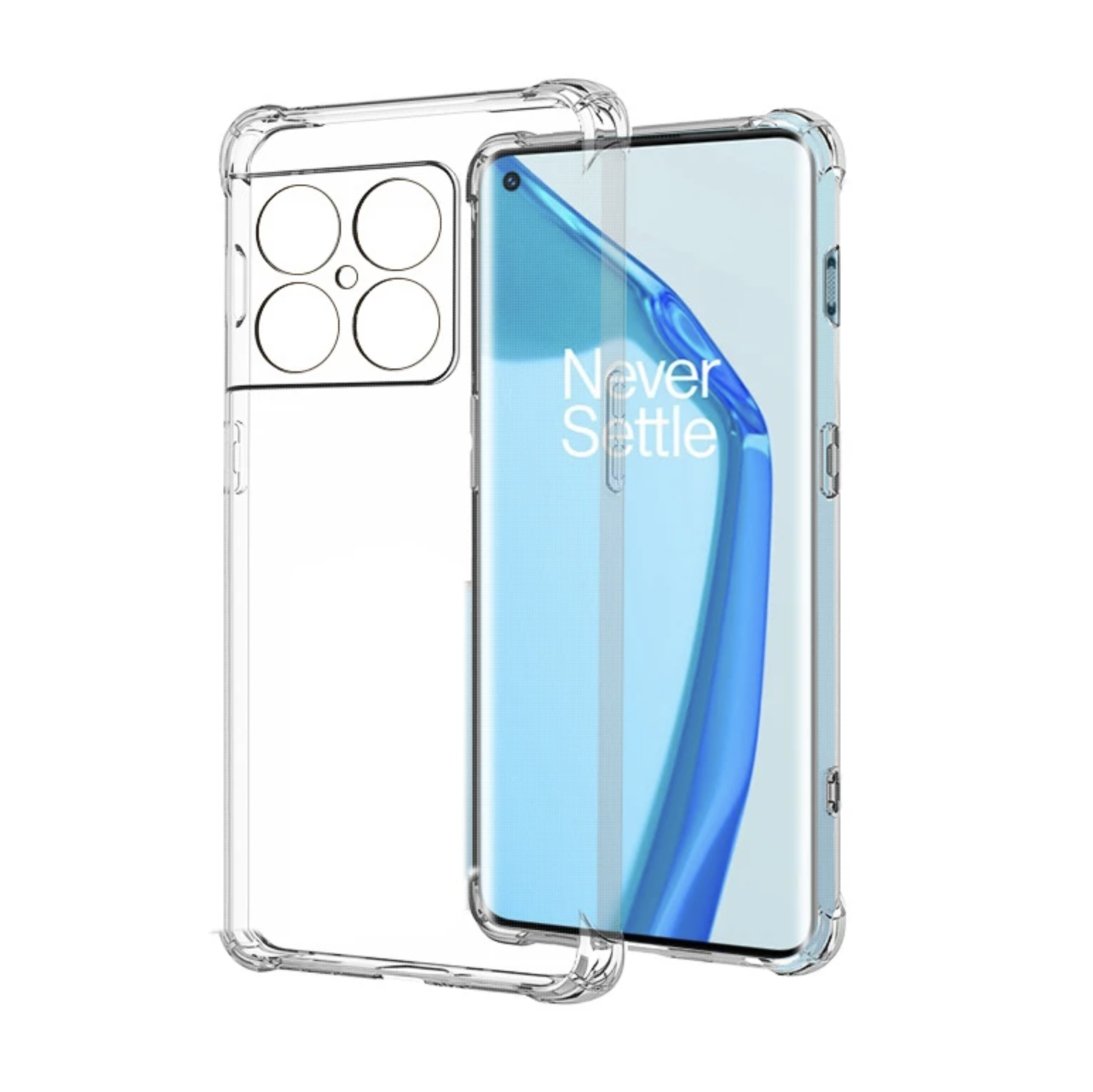 Clear Soft TPU Cover For OnePlus 10T ShockProof Bumper Case