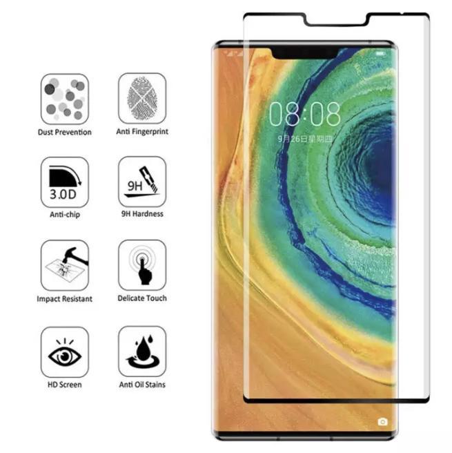 For Huawei Mate 30 Pro 5G Full Coverage 9D Tempered Glass