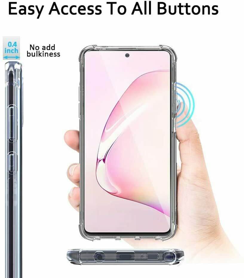 For Samsung Galaxy Note 10 Lite Case Cover Clear ShockProof Soft TPU Silicone