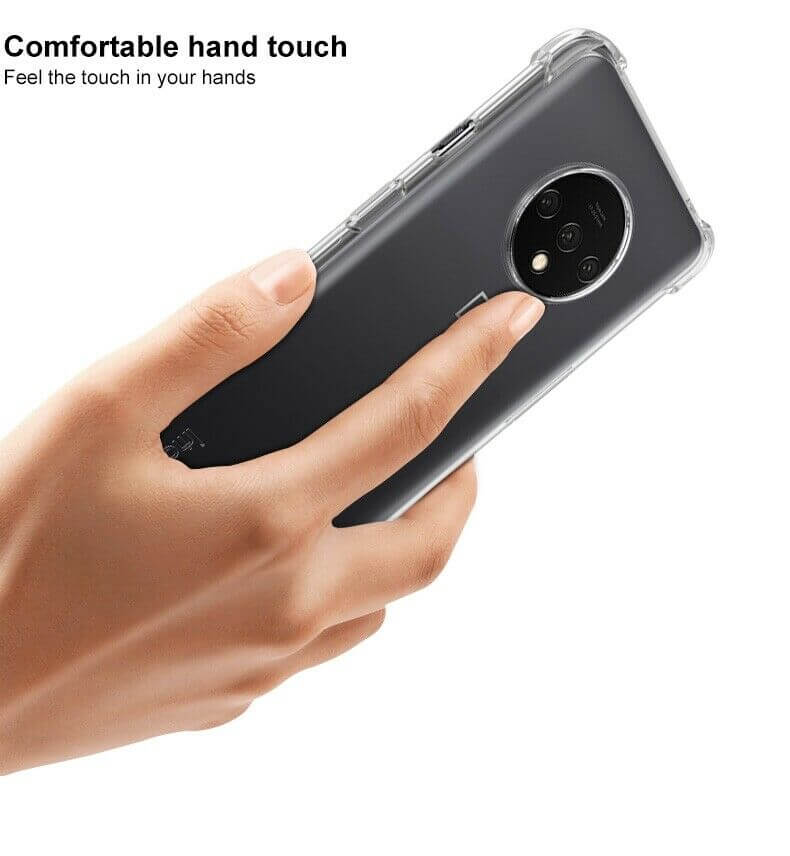 For OnePlus 7T Case Cover Clear ShockProof Soft TPU Silicone