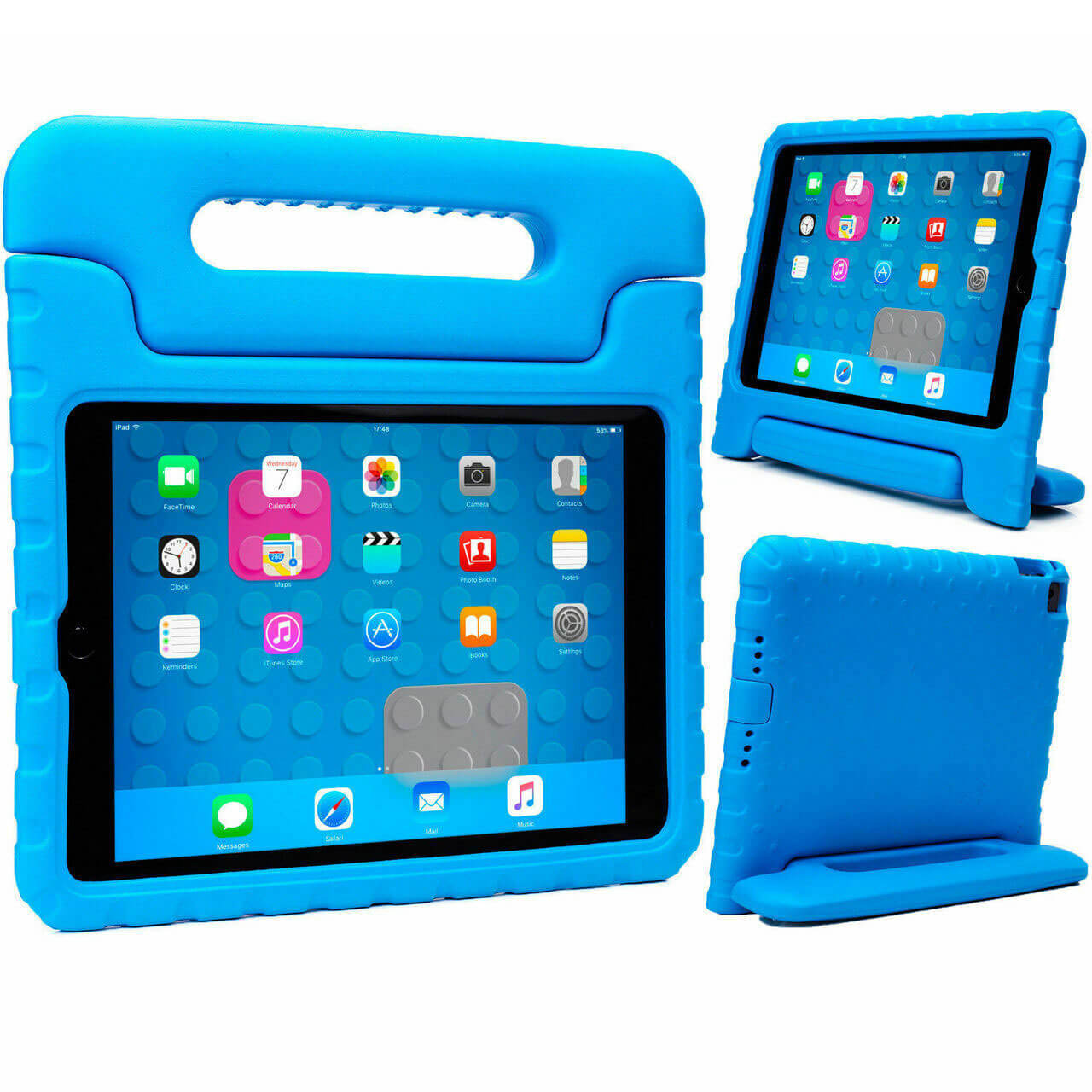 For Apple iPad Air / Air 2 Kids Case Shockproof Cover With Stand Blue