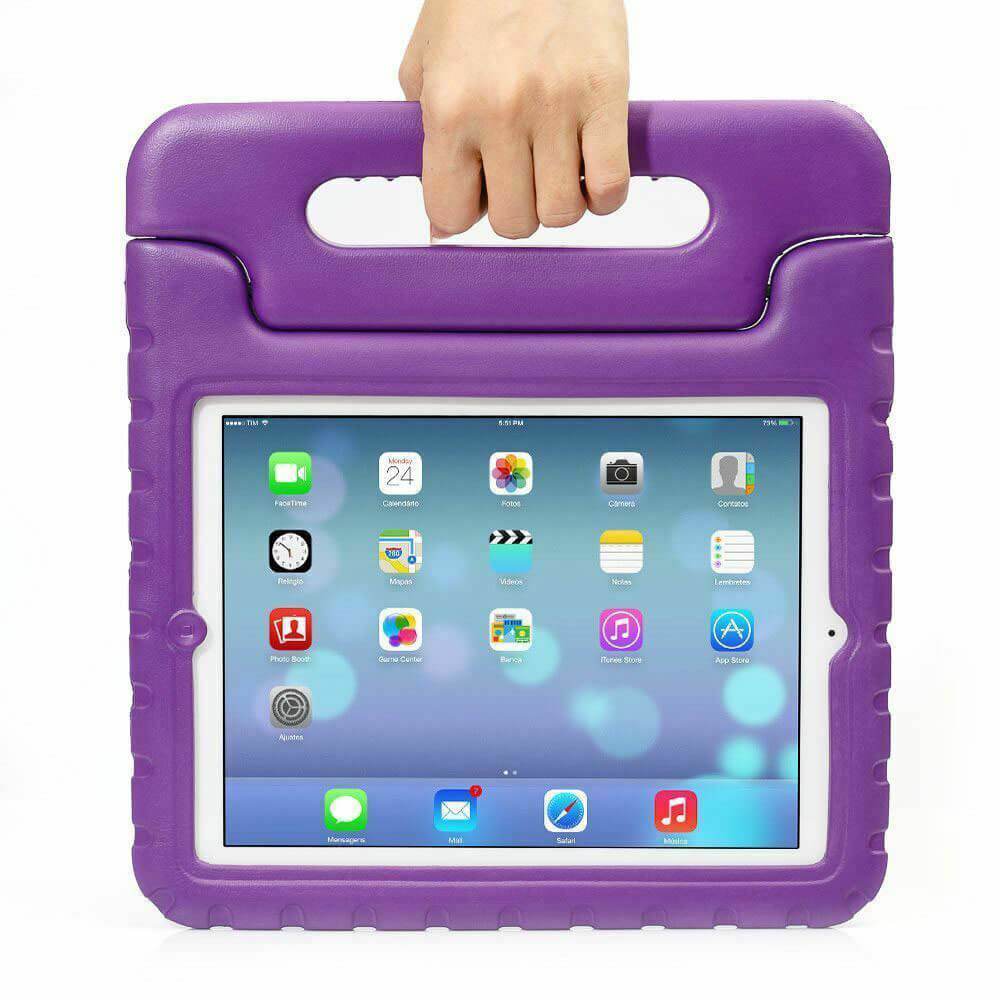 For Apple iPad Mini 1 2 3 Kids Case Shockproof Cover With Stand Purple