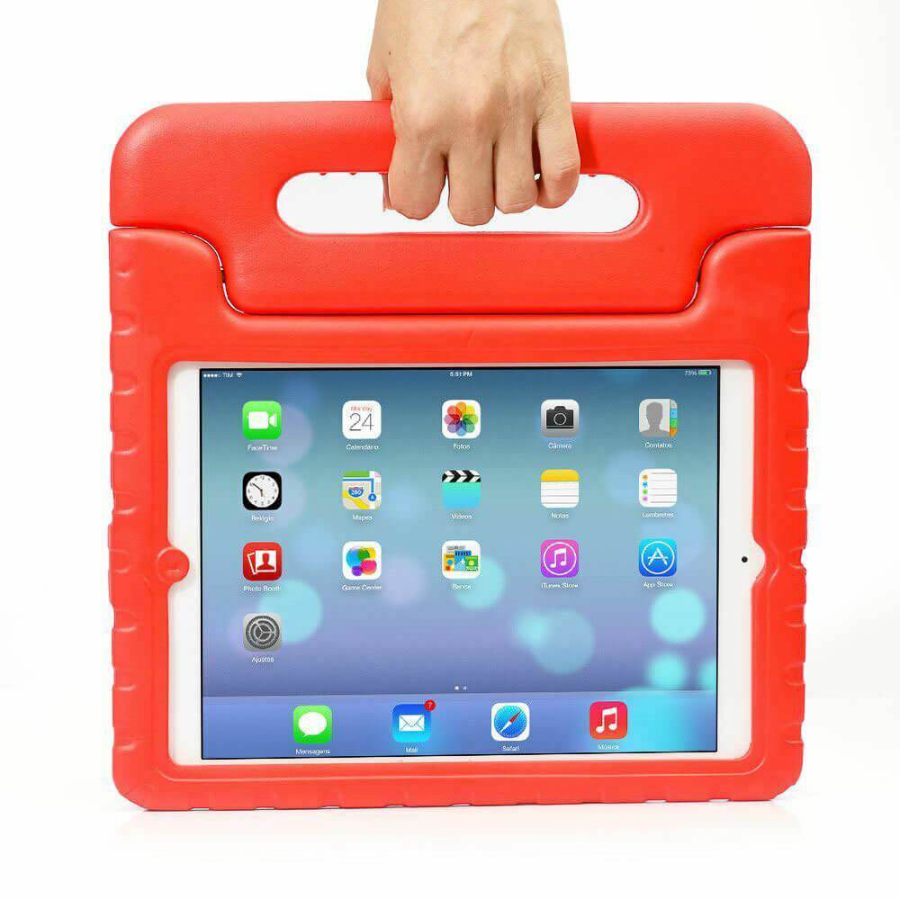 For Apple iPad Mini 1 2 3 Kids Case Shockproof Cover With Stand Red
