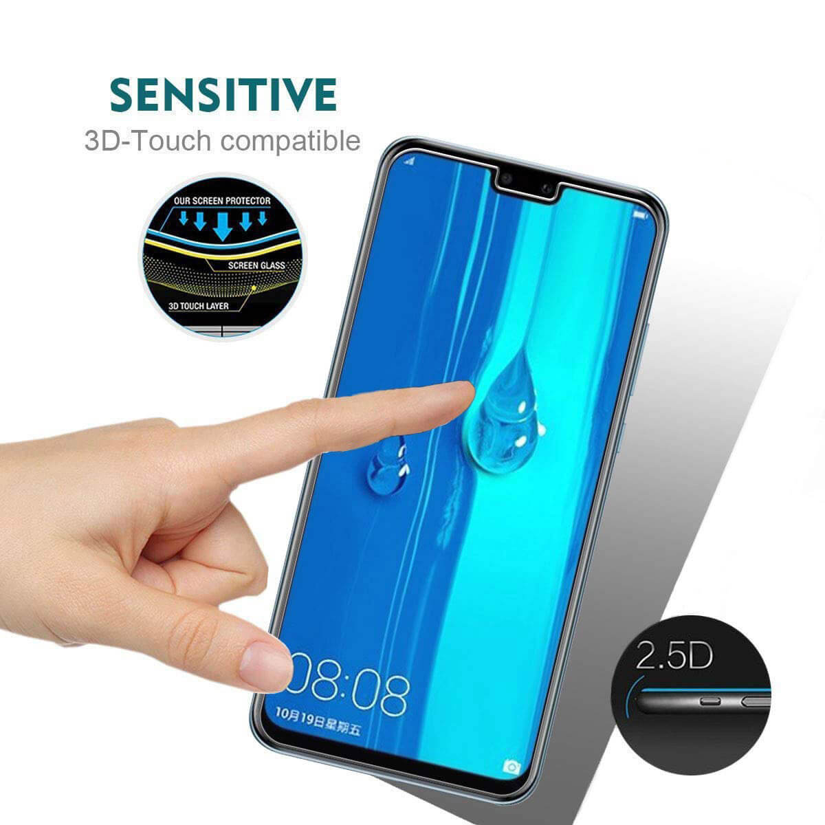 For Huawei Y9 2019 Tempered Glass