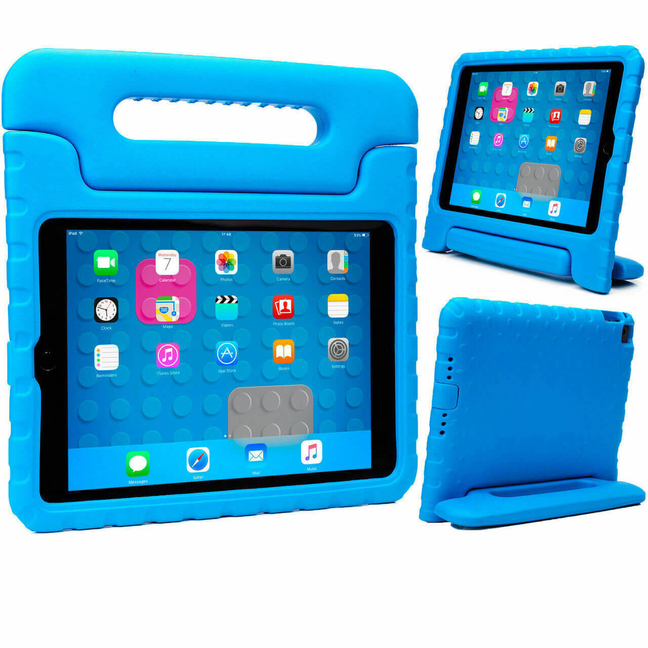 For Apple iPad 9.7" 2017 / 2018 Kids Case Shockproof Cover With Stand Blue