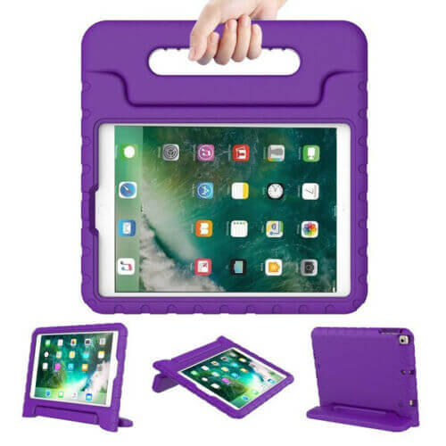 For Apple iPad 9.7" 2017 / 2018 Kids Case Shockproof Cover With Stand Purple
