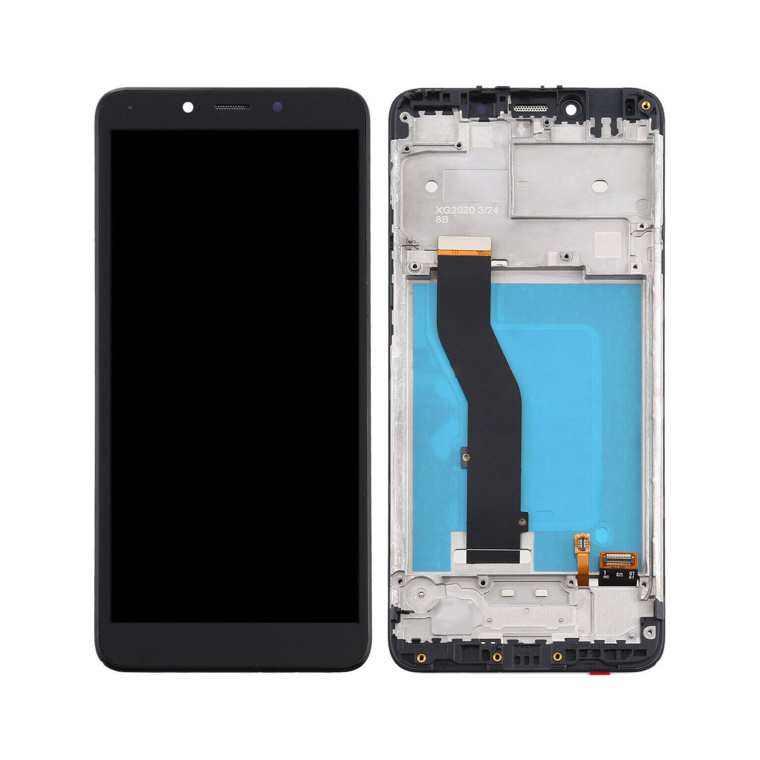 For LG K20 2019 LCD Screen Replacement With Frame Black