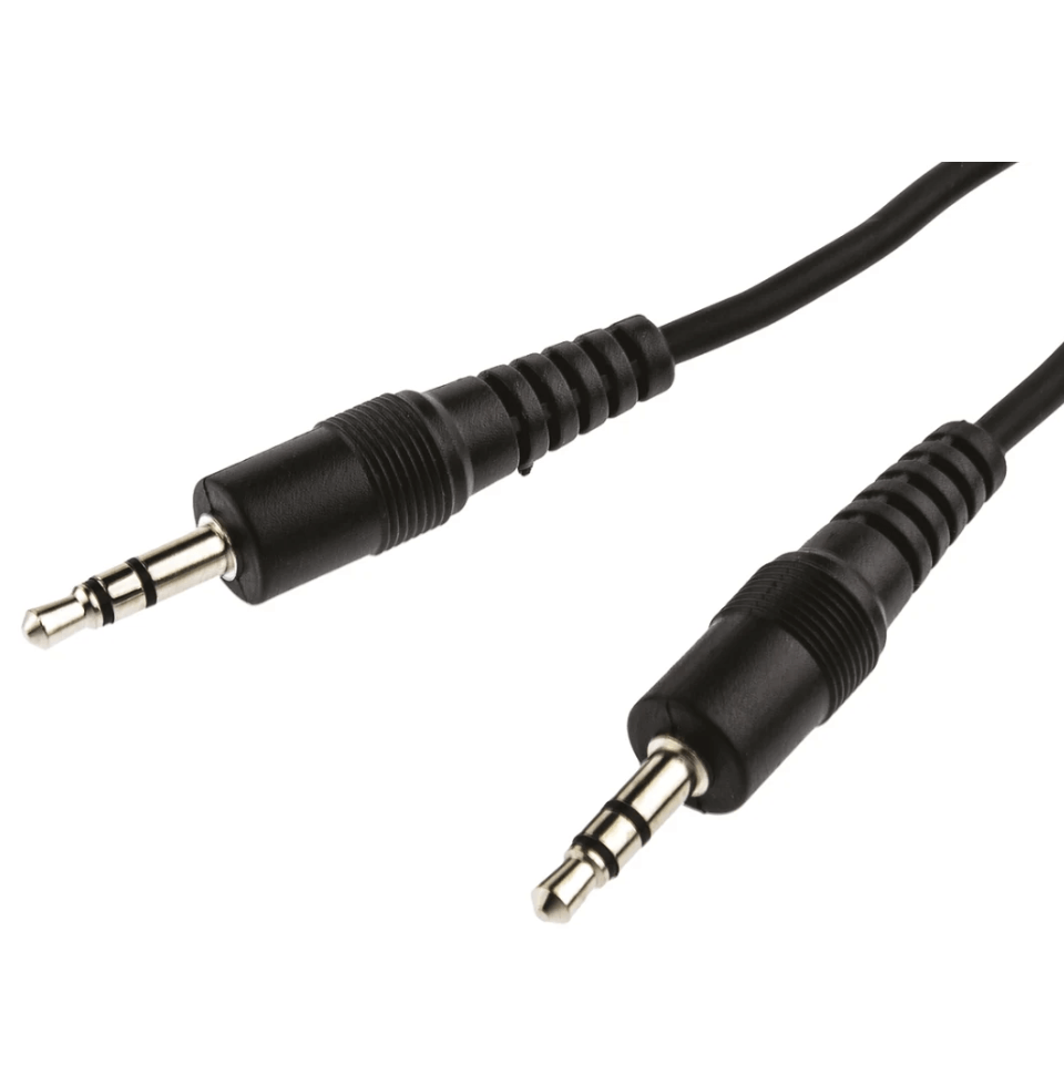 Male to Male 3.5mm Stereo Jack Aux Cable 0.5m