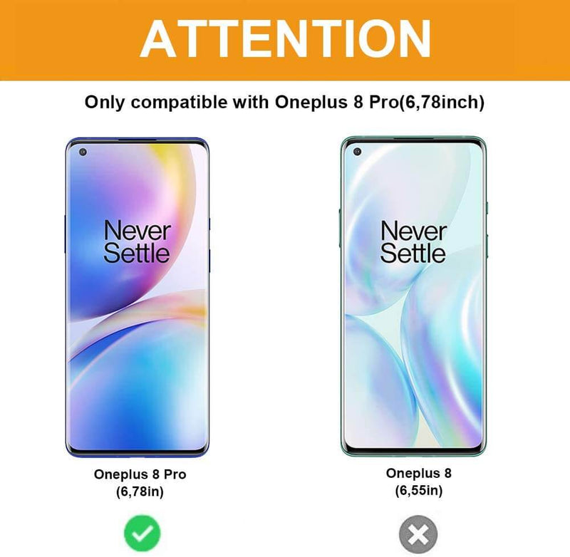 For OnePlus 8 Pro Full Coverage 9D Tempered Glass