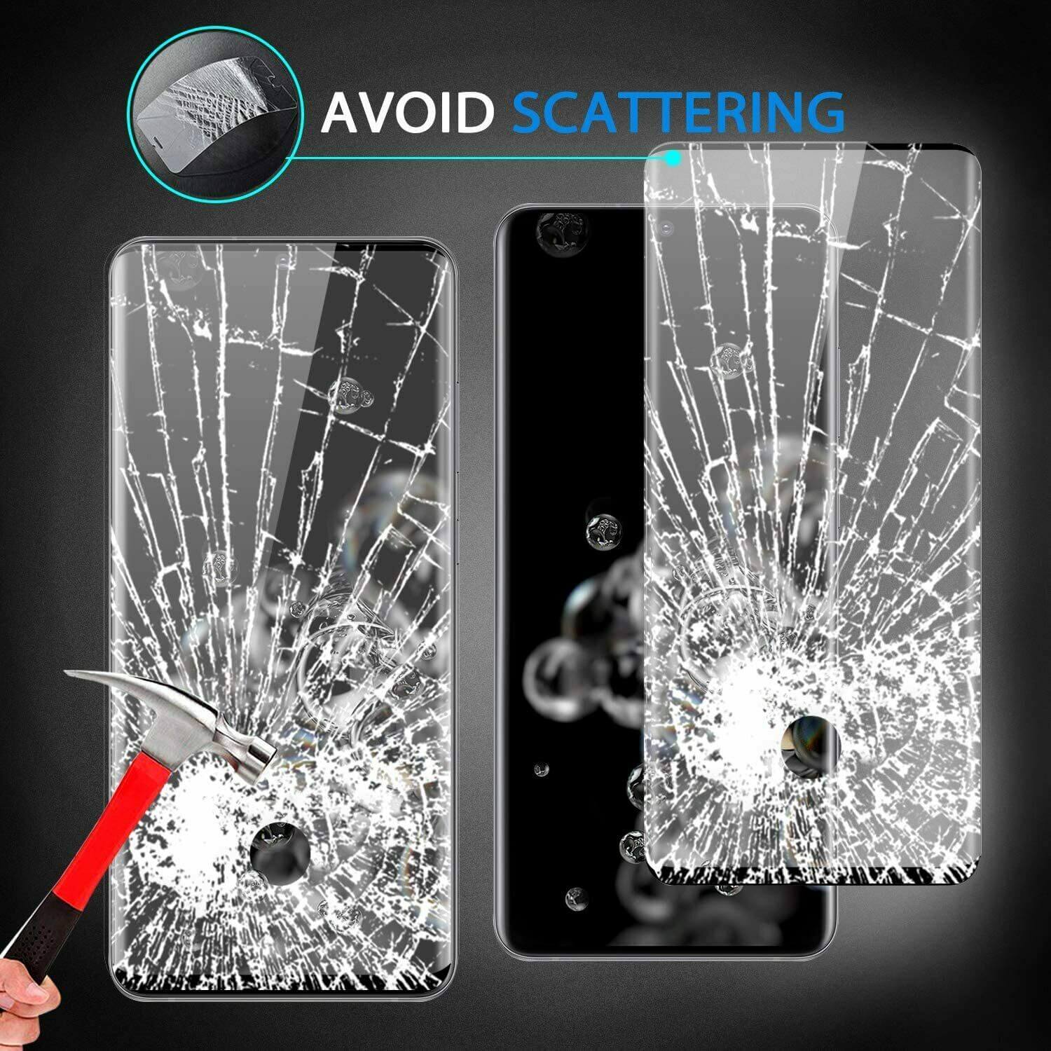 For Samsung Galaxy S20 Ultra & S20 Ultra 5G Full Coverage 9D Tempered Glass