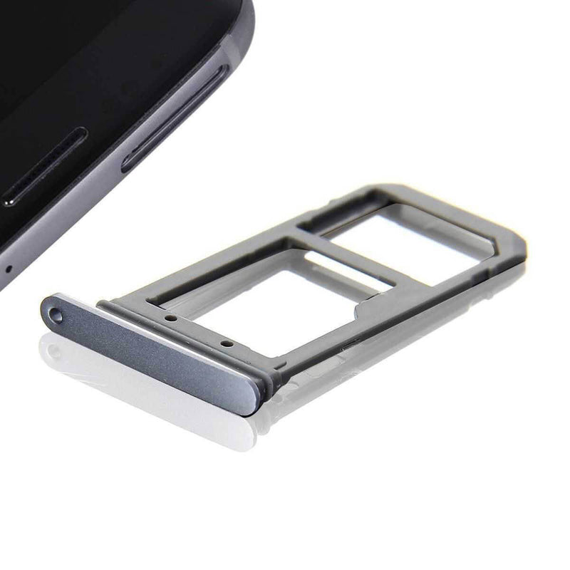 For Samsung Galaxy S7 Edge - Micro SD & Nano SIM Card Tray Holder Grey