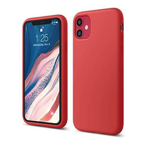 Liquid Silicone Case For Apple iPhone 11 Luxury Thin Phone Cover Red