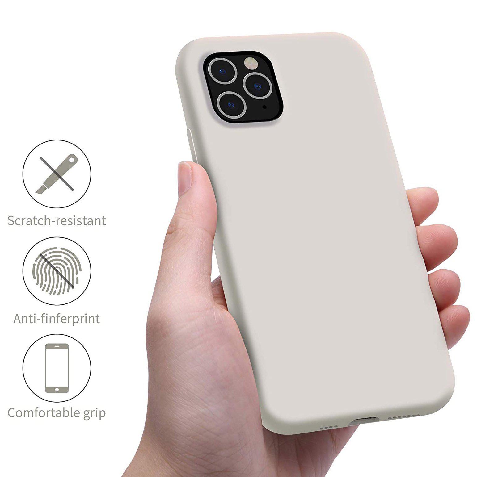 Liquid Silicone Case For Apple iPhone 11 Pro Luxury Thin Phone Cover Grey