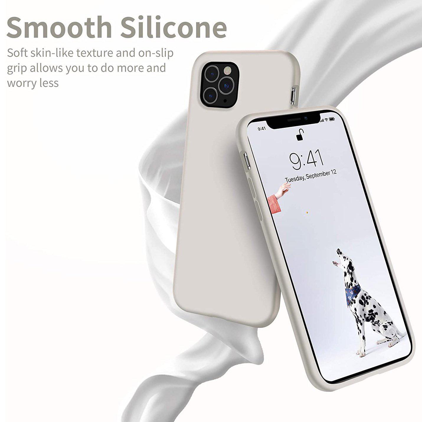 Liquid Silicone Case For Apple iPhone 11 Pro Luxury Thin Phone Cover Grey