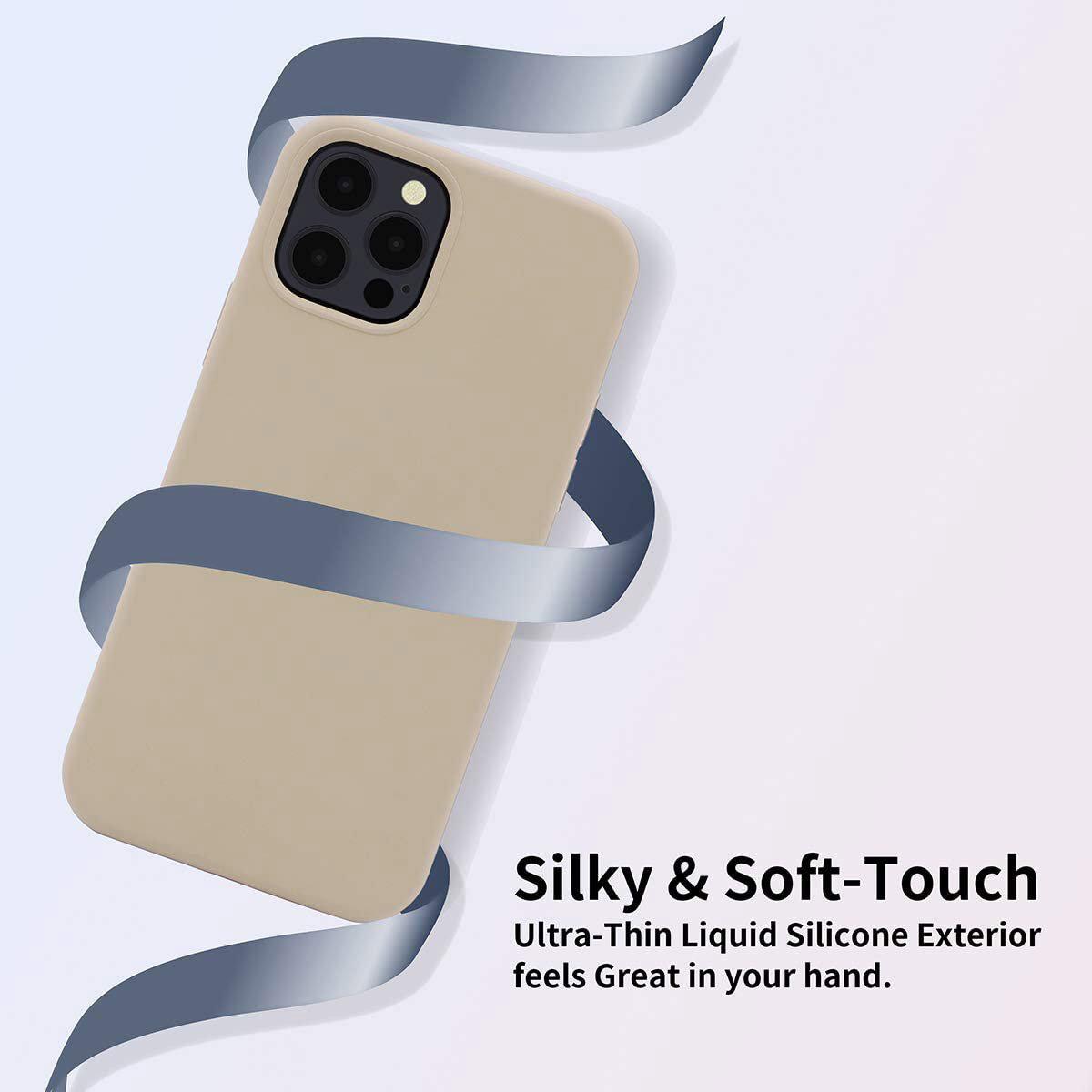 Liquid Silicone Case For Apple iPhone 11 Pro Max Luxury Thin Phone Cover Grey