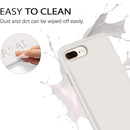 Liquid Silicone Case For Apple iPhone 8 Plus / 7 Plus Luxury Thin Phone Cover Grey