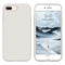 Liquid Silicone Case For Apple iPhone 8 Plus / 7 Plus Luxury Thin Phone Cover Grey