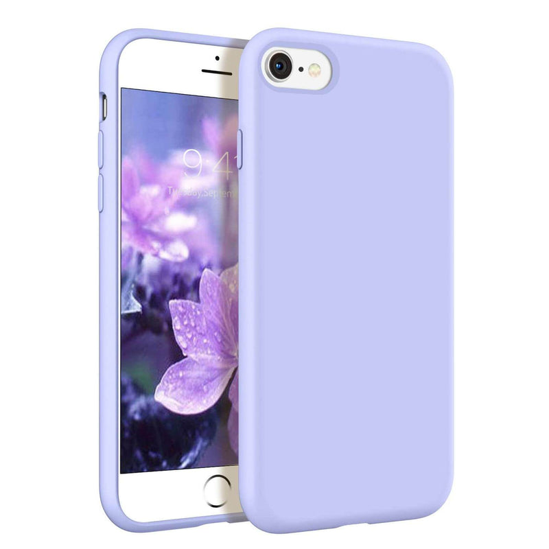 Liquid Silicone Case For Apple iPhone SE 2022 Luxury Thin Phone Cover Purple-Apple iPhone Cases & Covers-First Help Tech