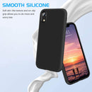 Liquid Silicone Case For Apple iPhone XR Luxury Thin Phone Cover Black
