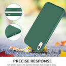 Liquid Silicone Case For Apple iPhone XR Luxury Thin Phone Cover Green