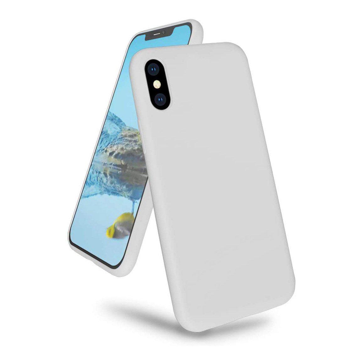 Liquid Silicone Case For Apple iPhone XS Max Luxury Thin Phone Cover Grey