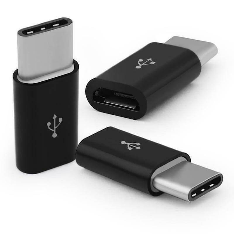 Micro USB Female to Type C USB Male Charger Adapter