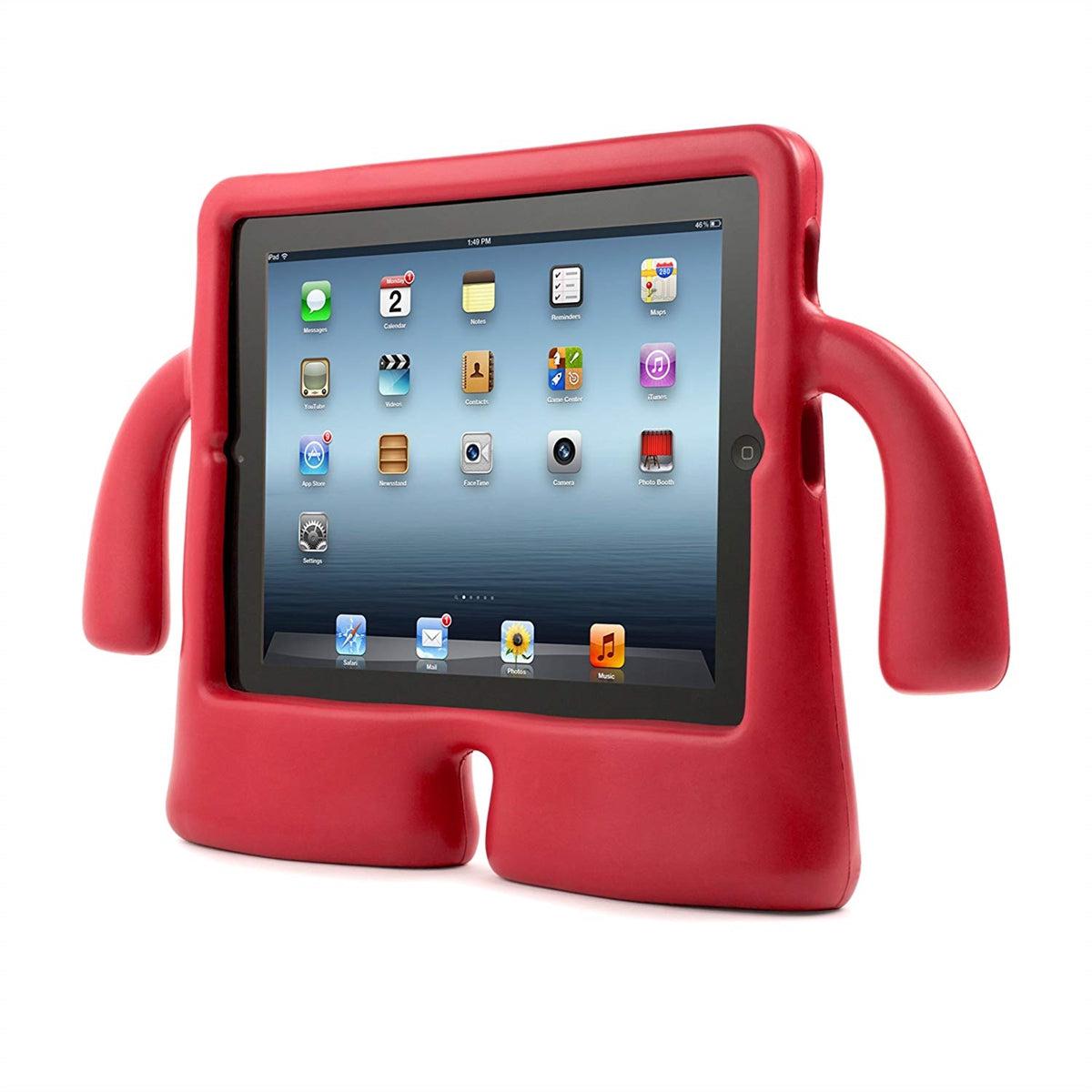 For Apple iPad Mini 1/2/3/4/5(2019) Kids Case Shockproof Solid Cover - Red-Apple iPad Cases & Covers-First Help Tech
