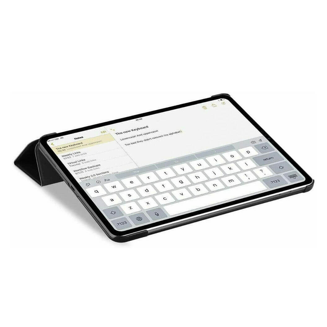 Premium Smart Cover For Apple iPad 10.2 2019 Trifold Case Black