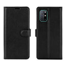 PU Leather Wallet Cover For OnePlus 8T Case Holder Card Slots Black